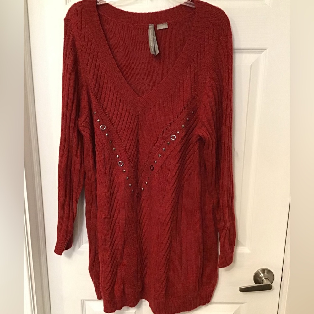 Plus Size Pennington’s V neck Sweater